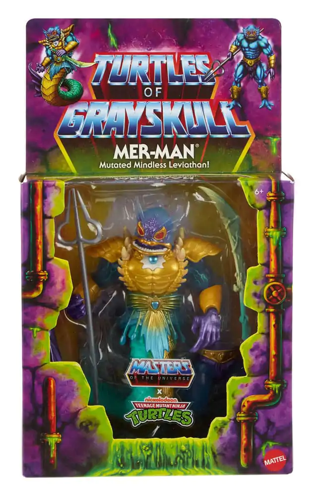 MOTU x TMNT: Turtles of Grayskull Deluxe Mer-Man akciófigura 14 cm termékfotó