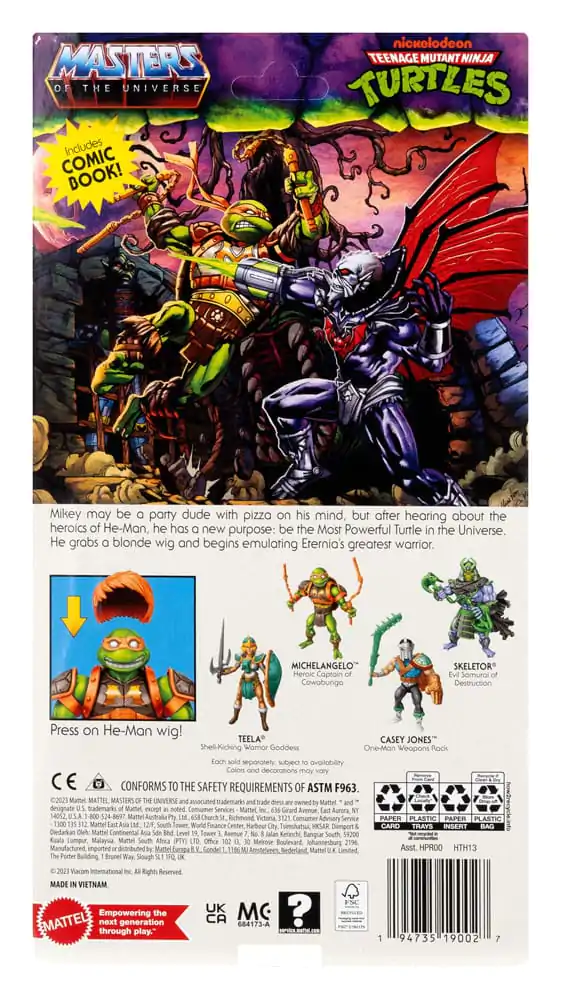 MOTU x TMNT: Turtles of Grayskull Michelangelo akciófigura 14 cm termékfotó