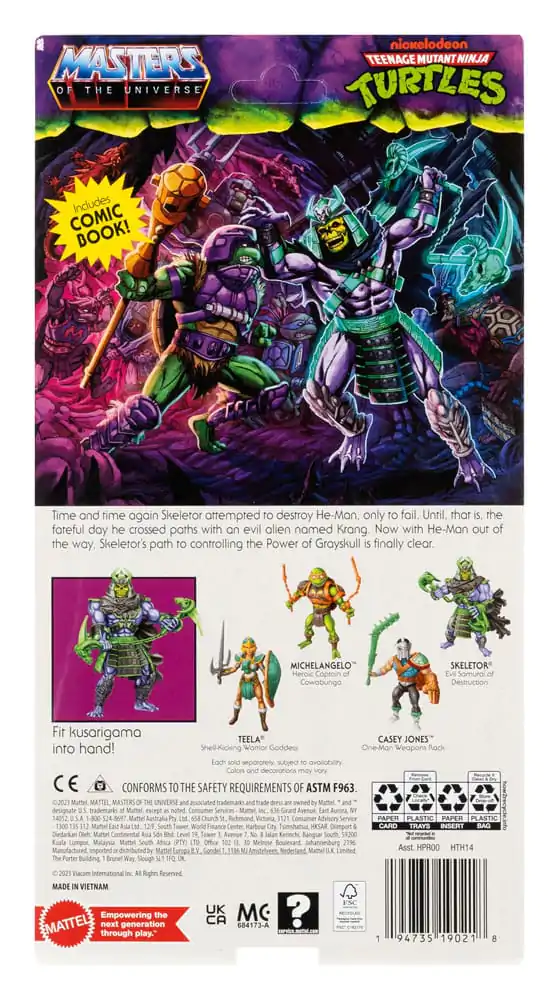 MOTU x TMNT: Turtles of Grayskull Skeletor akciófigura 14 cm termékfotó