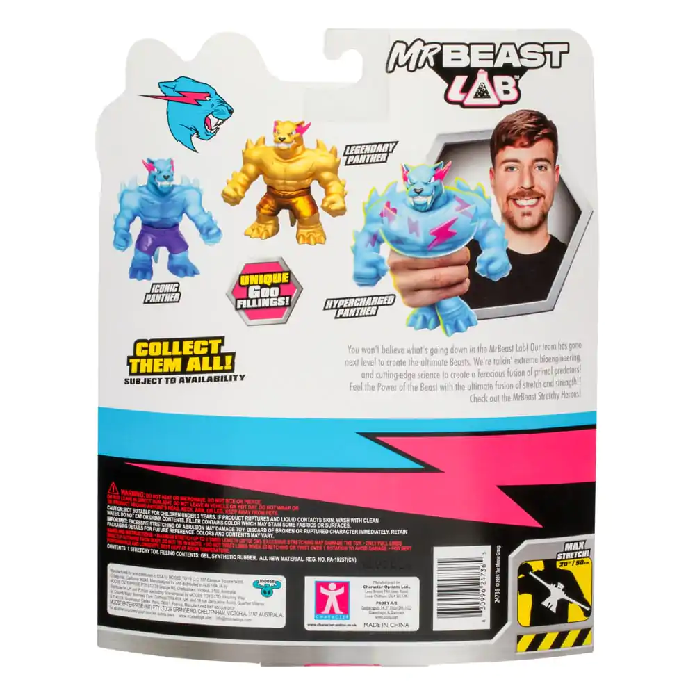 Mr. Beast Lab Goo Jit Zu Stretch figura Hypercharged Panther 11 cm termékfotó