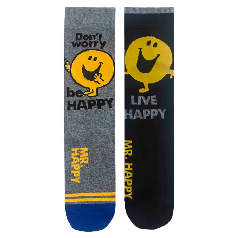Mr Men Mr Happy 2db-os válogatás zokni termékfotó