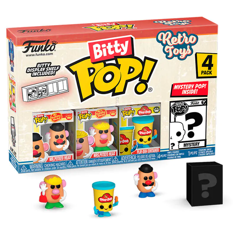 Mr Potato Head Funko Bitty POP! Vinyl figura 4 db-os csomag 2,5 cm termékfotó