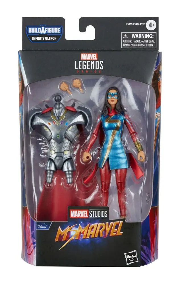 Ms. Marvel Marvel Legends Series 2022 Infinity Ultron BAF: Ms. Marvel akciófigura 15 cm termékfotó