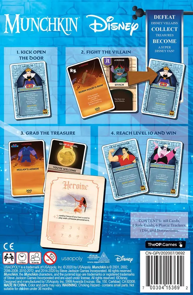 Munchkin Card Game Disney Angol nyelvű termékfotó