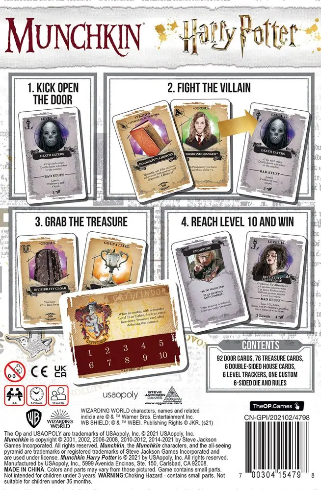 Munchkin Card Game Harry Potter Angol nyelvű termékfotó