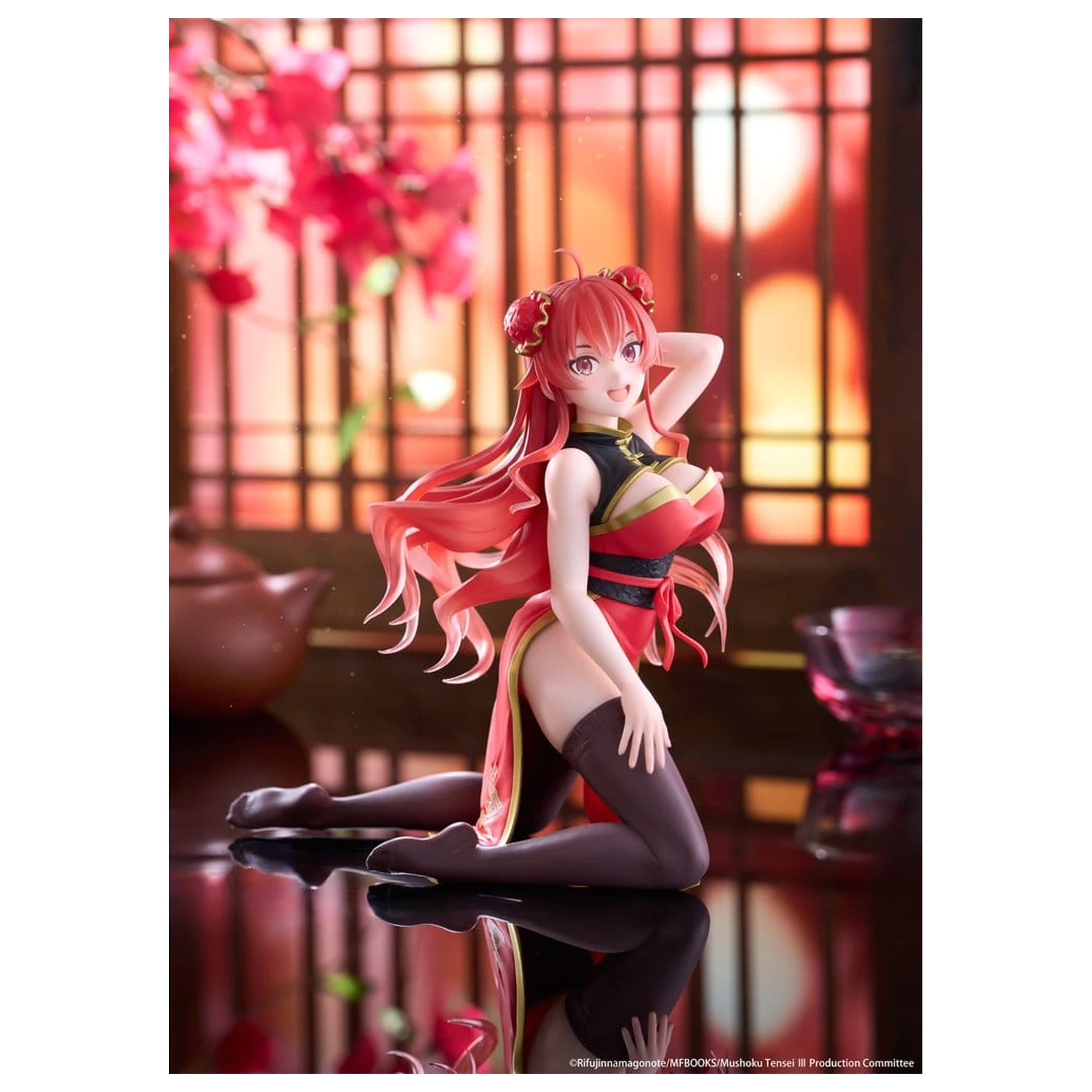Mushoku Tensei: Jobless Reincarnation Desktop Cute PVC figura Eris Greyrat (Chinese Dress Ver.) 13 cm termékfotó