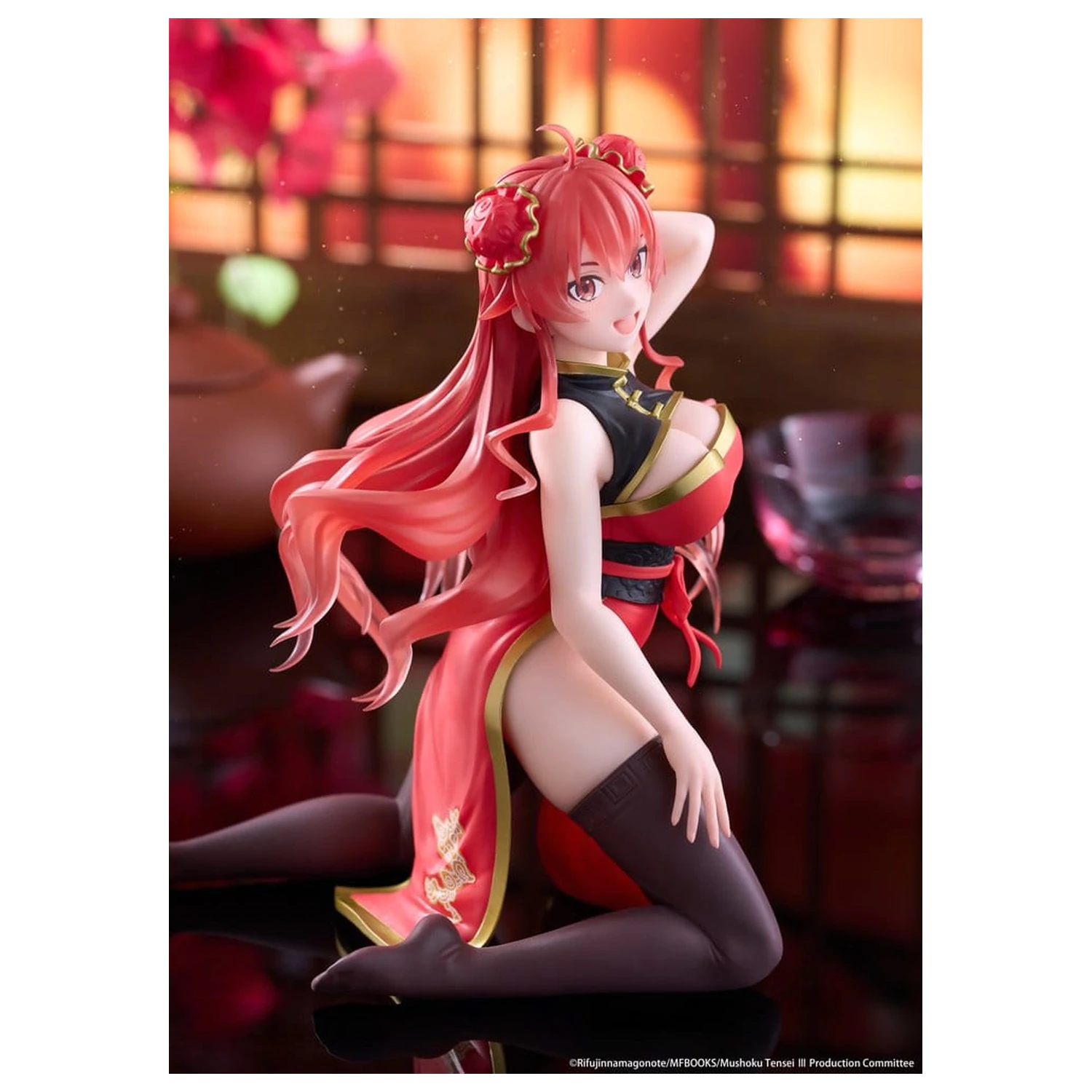 Mushoku Tensei: Jobless Reincarnation Desktop Cute PVC figura Eris Greyrat (Chinese Dress Ver.) 13 cm termékfotó