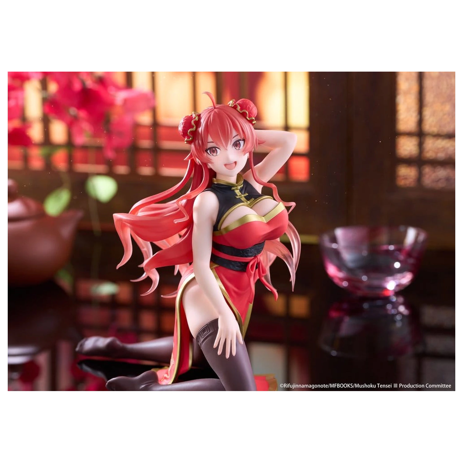 Mushoku Tensei: Jobless Reincarnation Desktop Cute PVC figura Eris Greyrat (Chinese Dress Ver.) 13 cm termékfotó