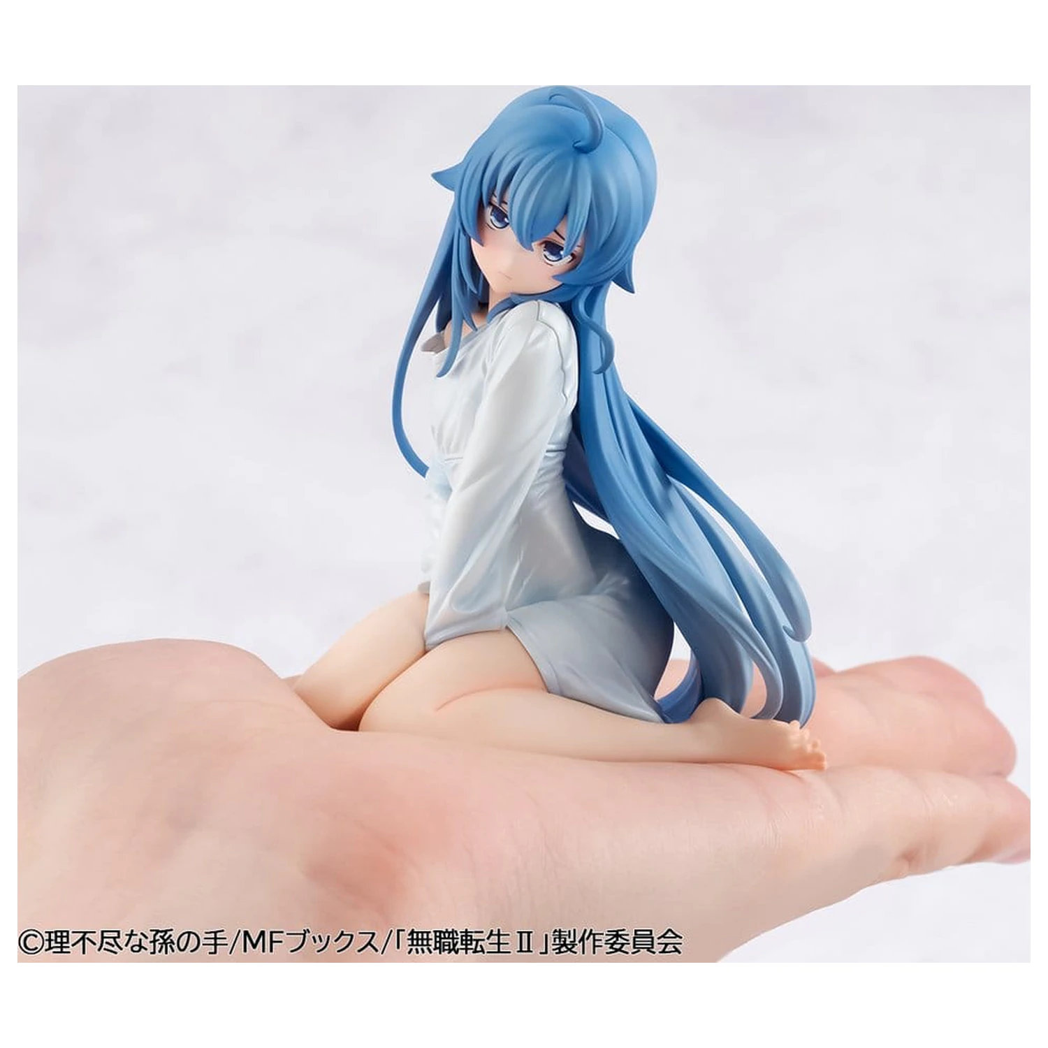 Mushoku Tensei Jobless Reincarnation Melty Princess Roxy Peeping Ver. Palm Size PVC szobor figura 9 cm   termékfotó