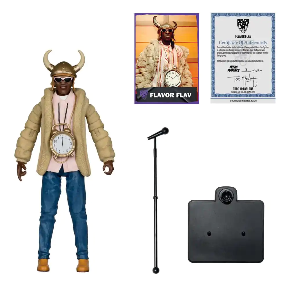 Music Maniacs Hip Hop Flavor Flav akciófigura 16 cm termékfotó