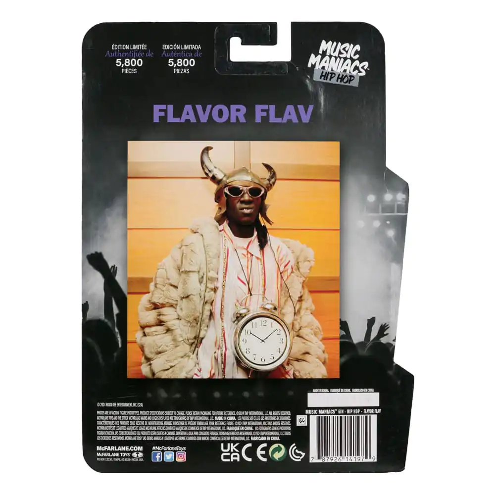 Music Maniacs Hip Hop Flavor Flav akciófigura 16 cm termékfotó