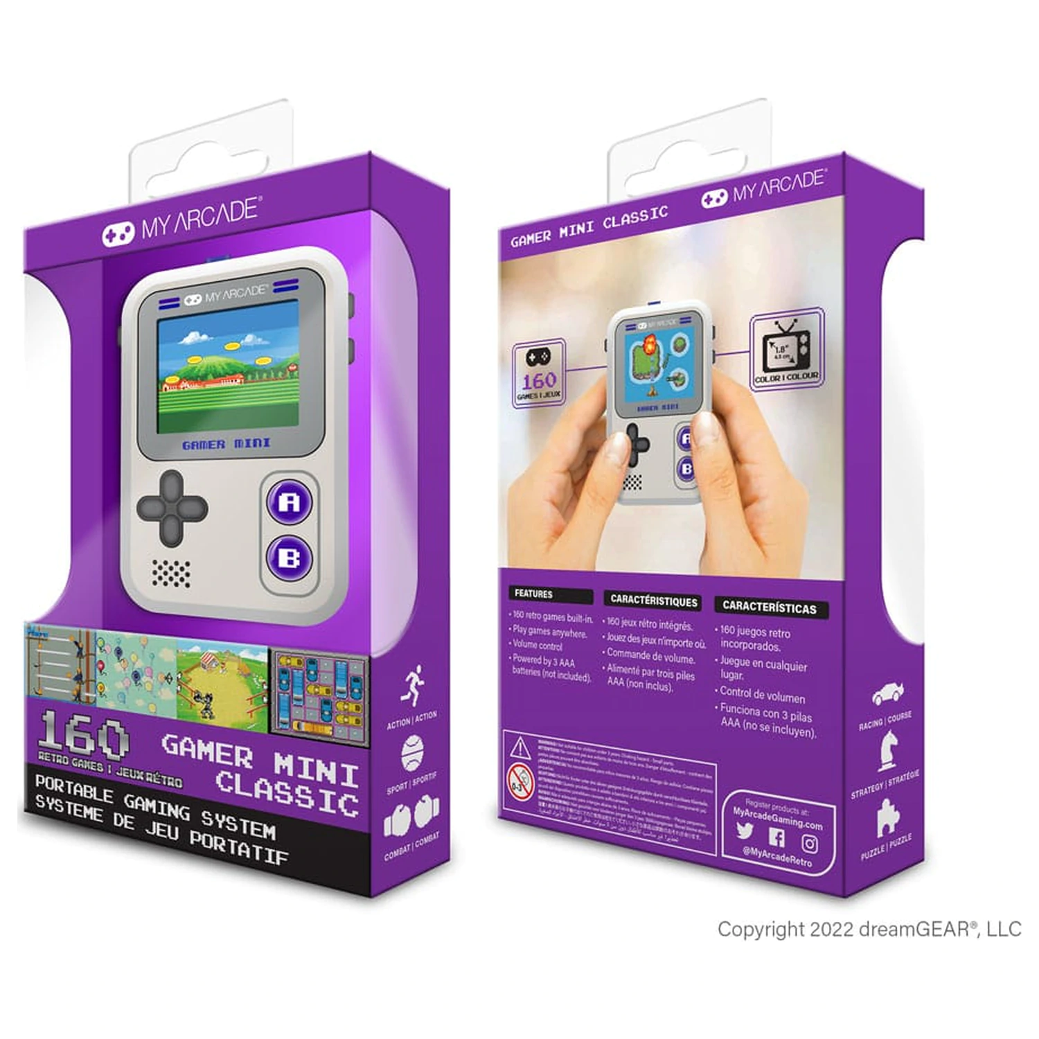 My Arcade Portable Gaming System Gamer Mini Classic konzol termékfotó