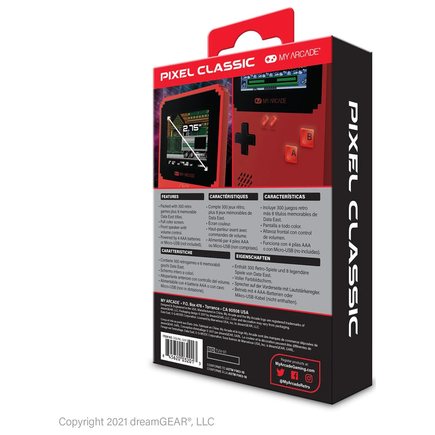 My Arcade Portable Gaming System Pixel Classic konzol termékfotó