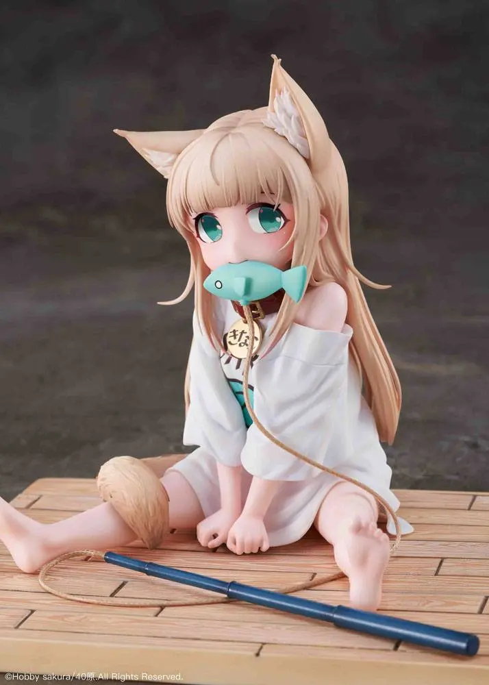 My Cat Ia A Girl And She's Cute 1/6 Kinako Sitting Fish Ver. PVC szobor figura 14 cm termékfotó