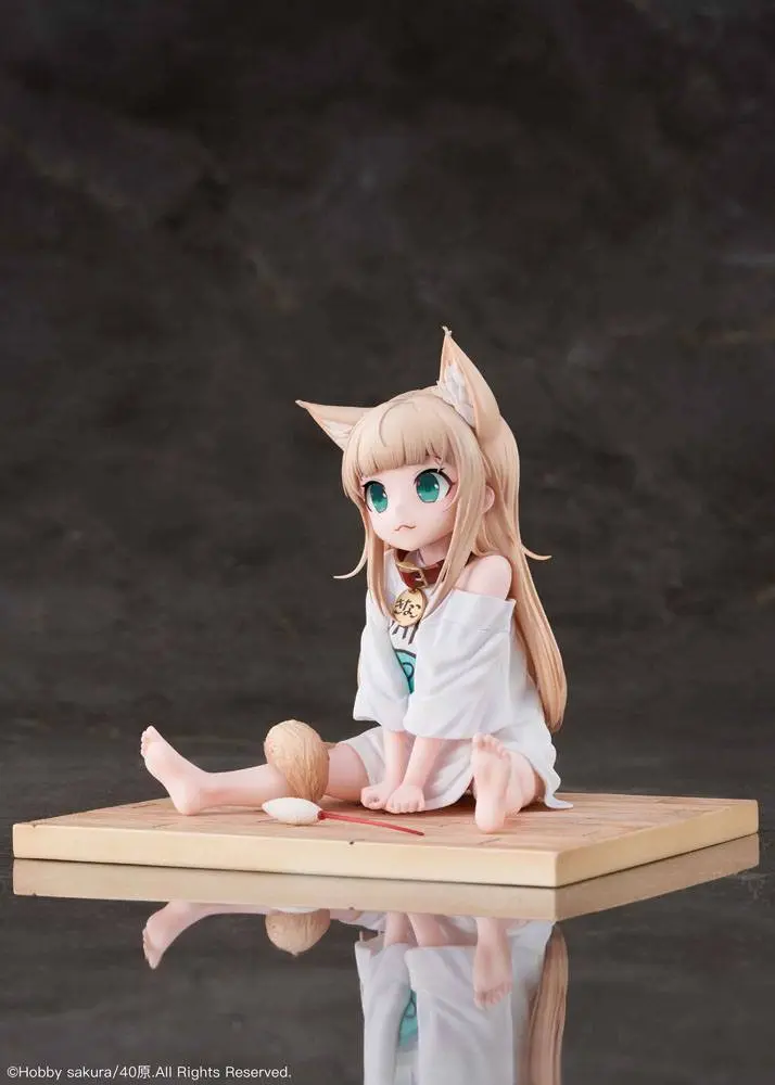 My Cat Ia A Girl And She's Cute 1/6 Kinako Sitting Fish Ver. PVC szobor figura 14 cm termékfotó