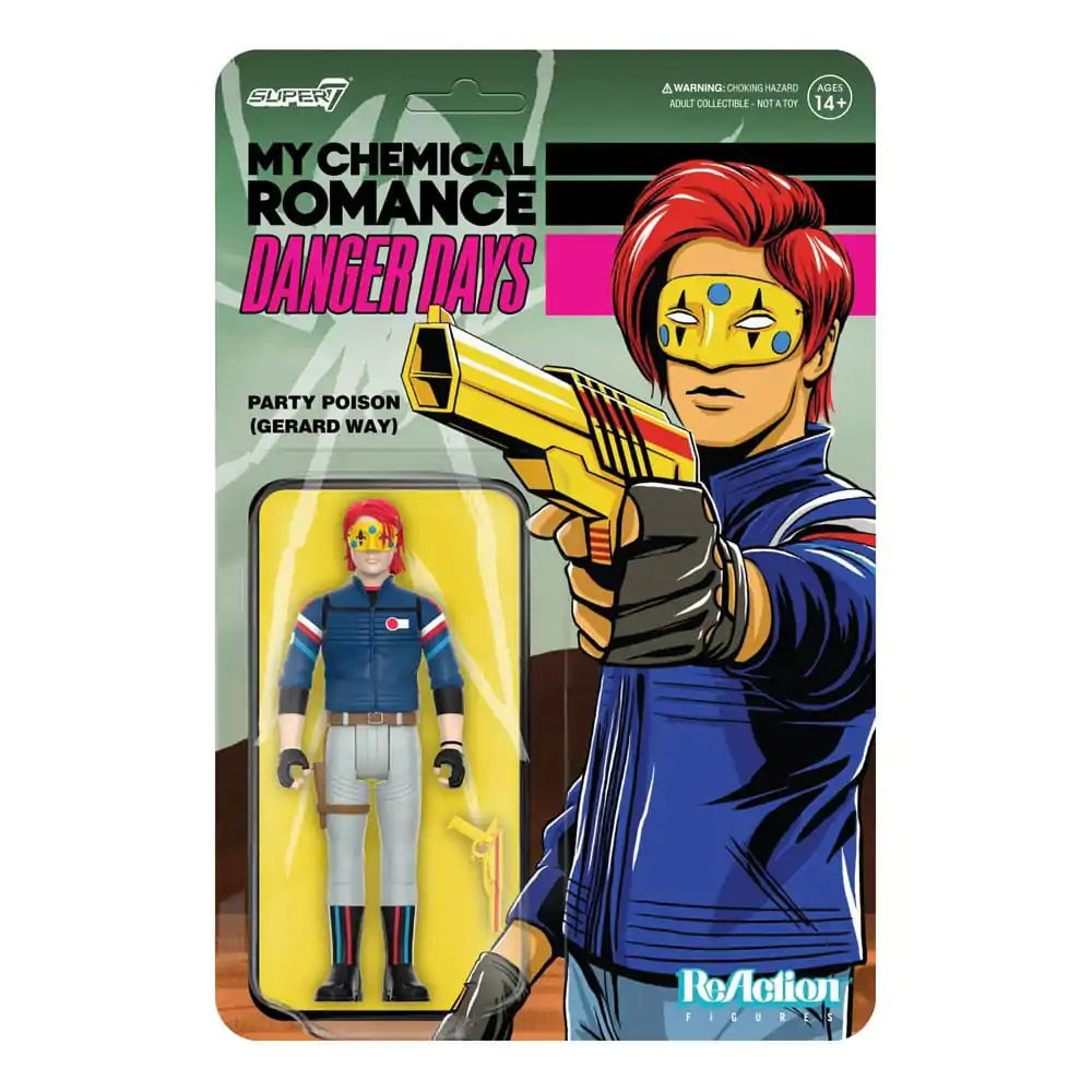 My Chemical Romance ReAction Wave 01 (Danger Days) Party Poison (Unmasked) akciófigura 10 cm termékfotó