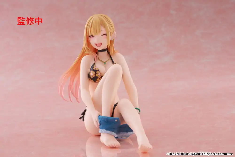 My Dress-Up Darling Desktop Cute Figure Marin Kitagawa méretd Swimsuit Ver. PVC szobor figura 13 cm termékfotó
