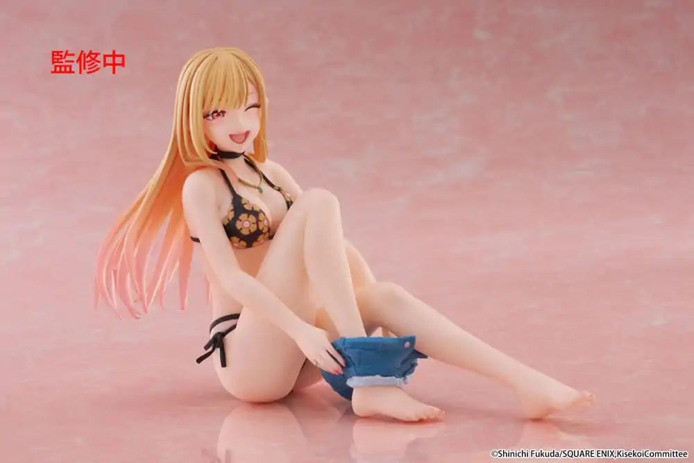 My Dress-Up Darling Desktop Cute Figure Marin Kitagawa méretd Swimsuit Ver. PVC szobor figura 13 cm termékfotó