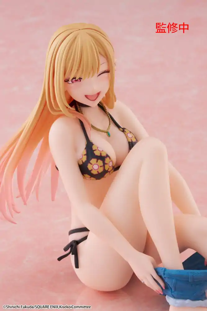 My Dress-Up Darling Desktop Cute Figure Marin Kitagawa méretd Swimsuit Ver. PVC szobor figura 13 cm termékfotó