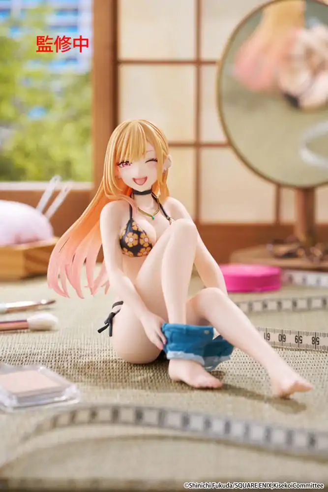 My Dress-Up Darling Desktop Cute Figure Marin Kitagawa méretd Swimsuit Ver. PVC szobor figura 13 cm termékfotó