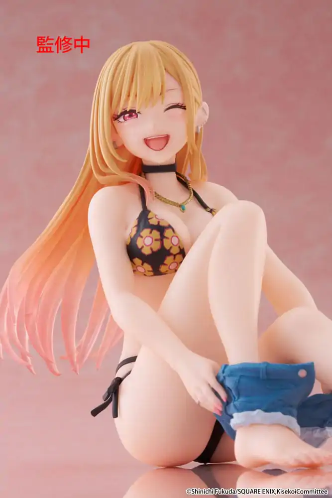 My Dress-Up Darling Desktop Cute Figure Marin Kitagawa méretd Swimsuit Ver. PVC szobor figura 13 cm termékfotó