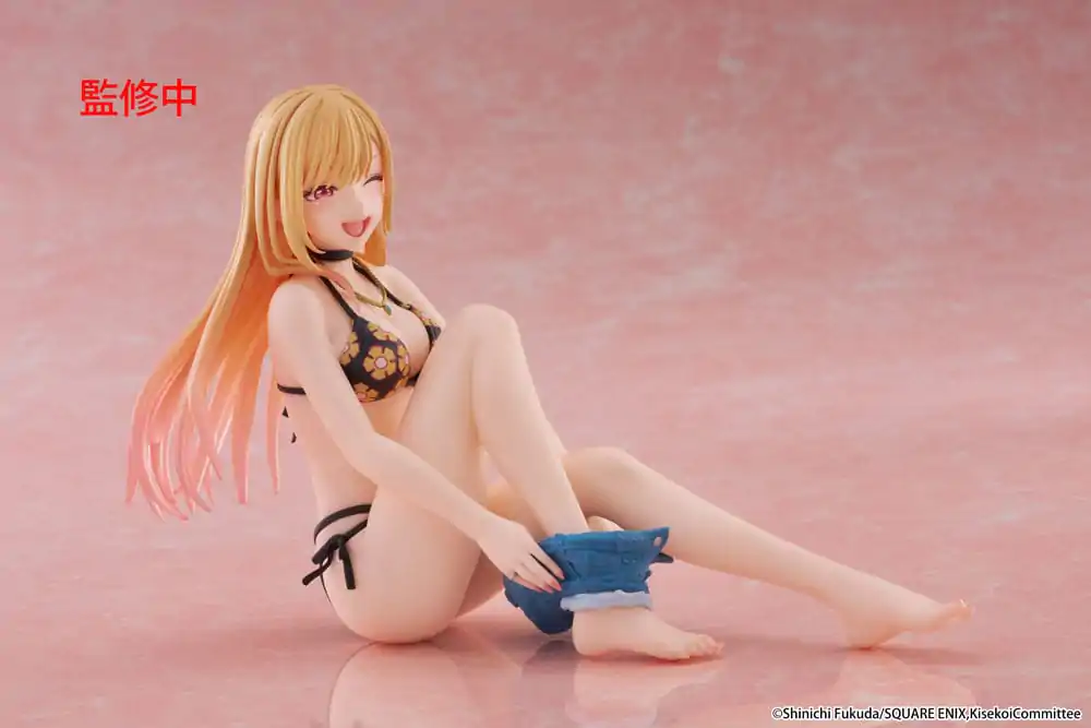 My Dress-Up Darling Desktop Cute Figure Marin Kitagawa méretd Swimsuit Ver. PVC szobor figura 13 cm termékfotó