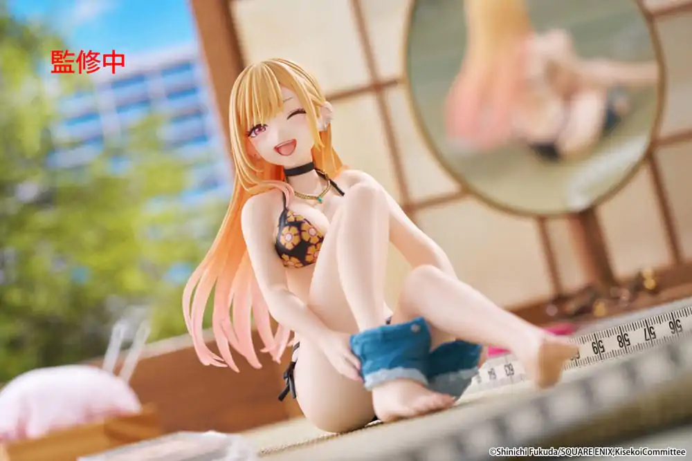 My Dress-Up Darling Desktop Cute Figure Marin Kitagawa méretd Swimsuit Ver. PVC szobor figura 13 cm termékfotó