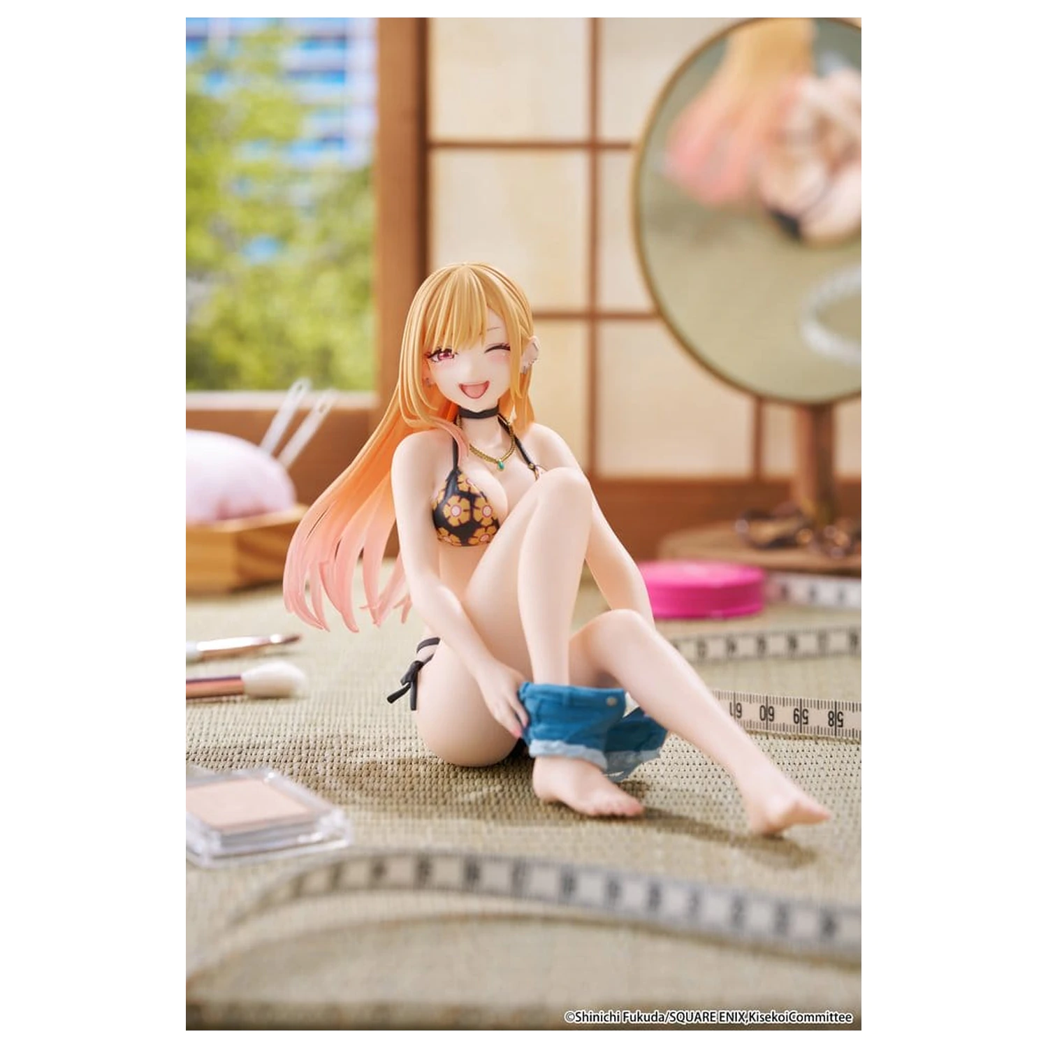 My Dress-Up Darling Desktop Cute Marin Kitagawa (Measured Swimsuit Ver.) Reissue PVC figura 13 cm termékfotó
