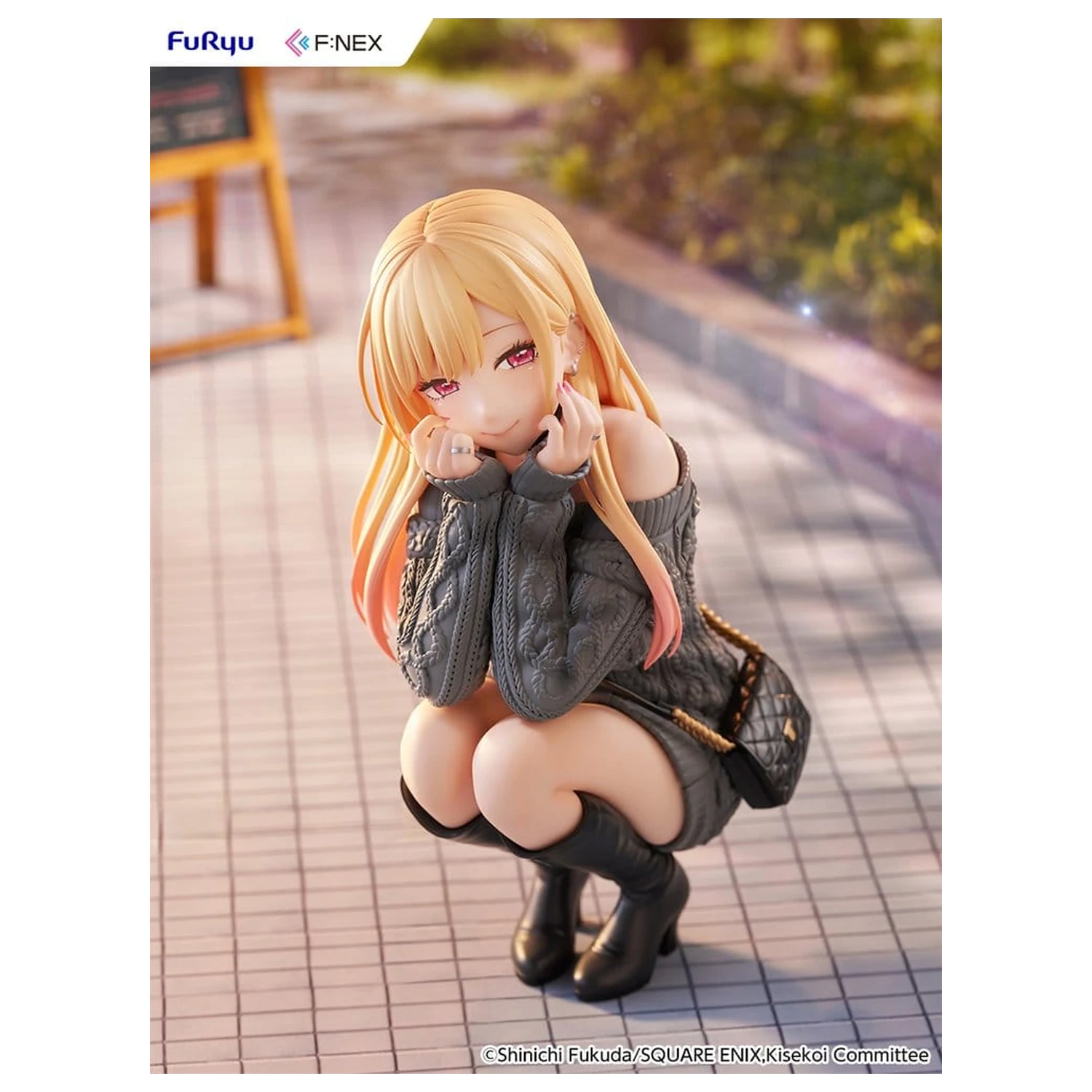 My Dress-Up Darling F:NEX 1/6 Marin Kitagawa knit Ver. PVC figura 16 cm termékfotó