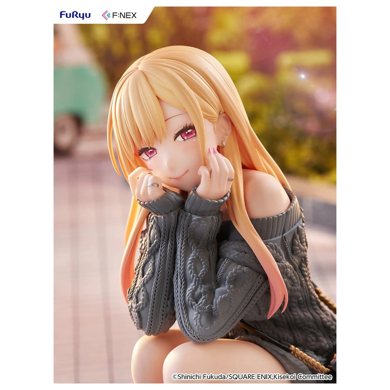 My Dress-Up Darling F:NEX 1/6 Marin Kitagawa knit Ver. PVC figura 16 cm termékfotó