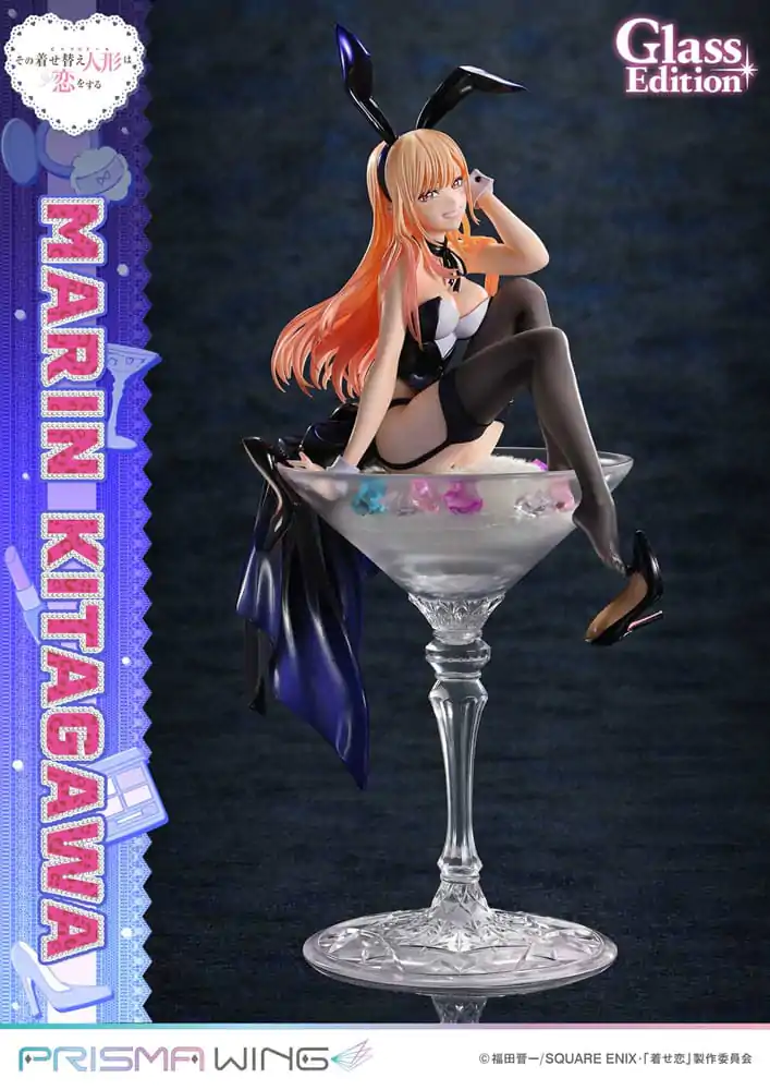 My Dress-Up Darling Prisma Wing 1/7 Marin Kitagawa Glass Edition PVC szobor figura 29 cm termékfotó