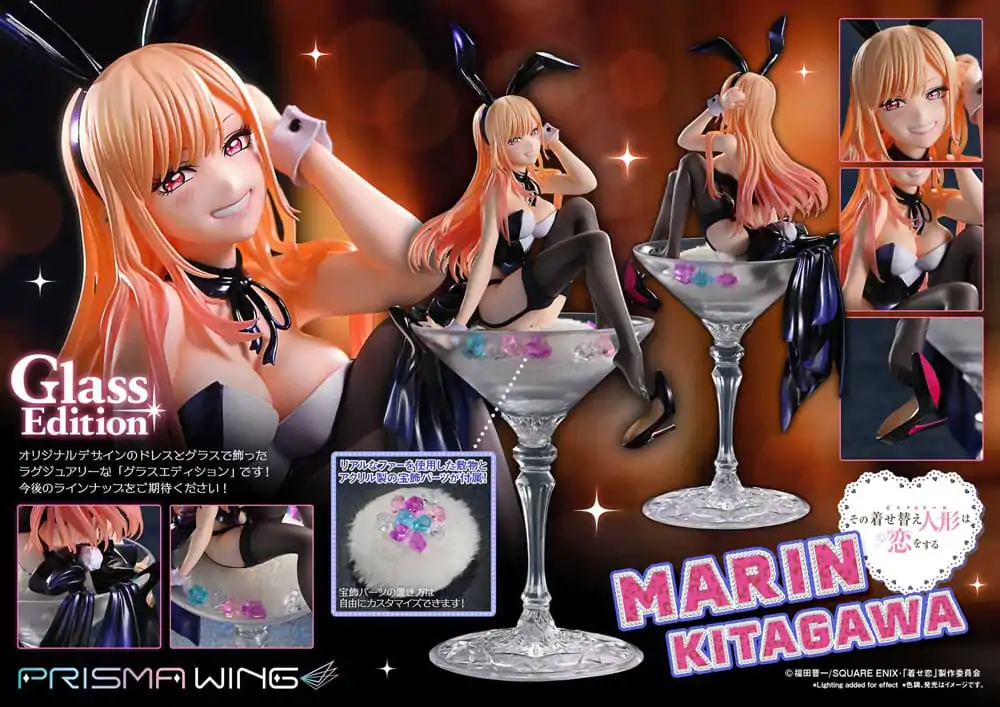 My Dress-Up Darling Prisma Wing 1/7 Marin Kitagawa Glass Edition PVC szobor figura 29 cm termékfotó