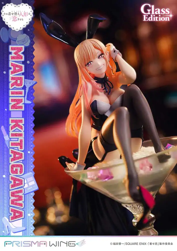 My Dress-Up Darling Prisma Wing 1/7 Marin Kitagawa Glass Edition PVC szobor figura 29 cm termékfotó
