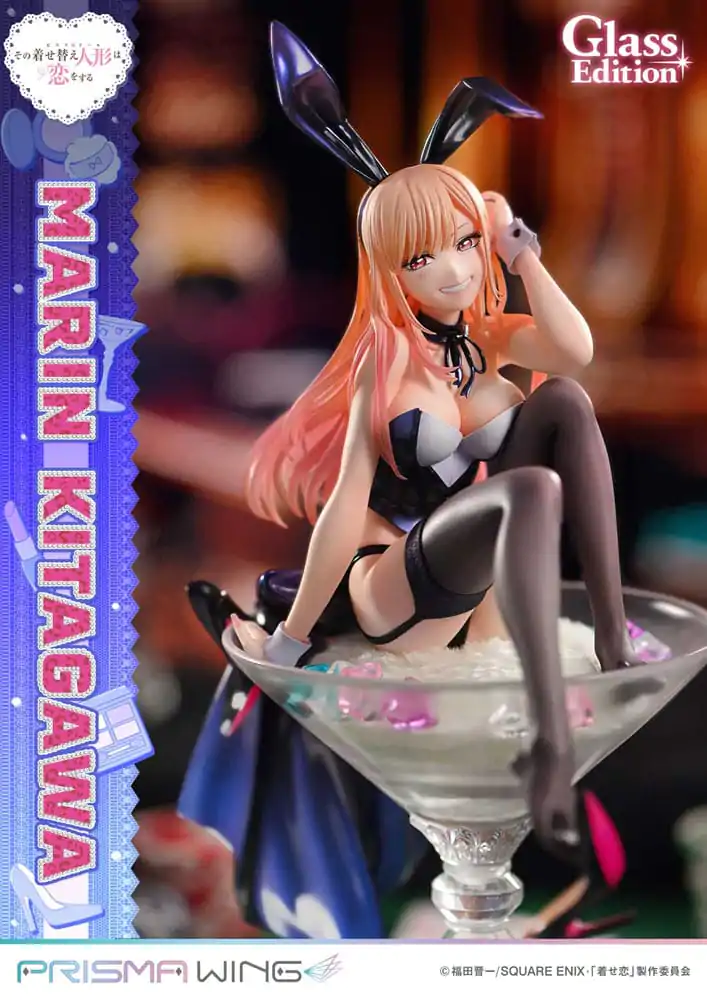My Dress-Up Darling Prisma Wing 1/7 Marin Kitagawa Glass Edition PVC szobor figura 29 cm termékfotó