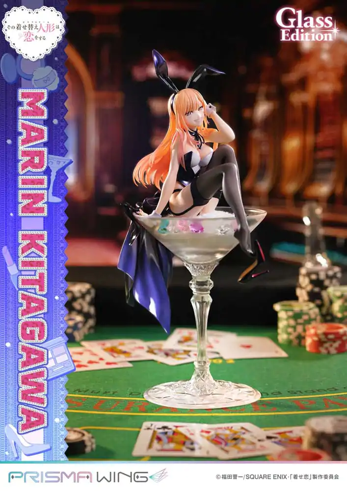 My Dress-Up Darling Prisma Wing 1/7 Marin Kitagawa Glass Edition PVC szobor figura 29 cm termékfotó