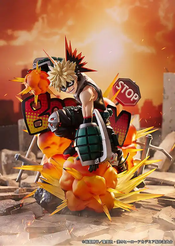 My Hero Academia 1/7 Katsuki Bakugo: Great Explosion Murder God Dynamight PVC szobor figura 25 cm termékfotó