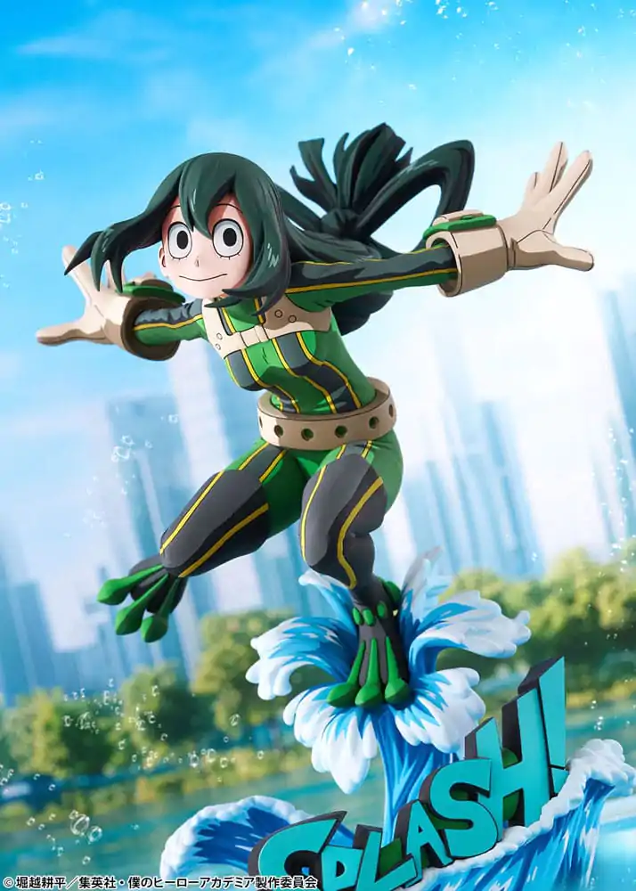 My Hero Academia 1/8 Tsuyu Asui Hero Suit 2D Ver. PVC szobor figura 20 cm termékfotó