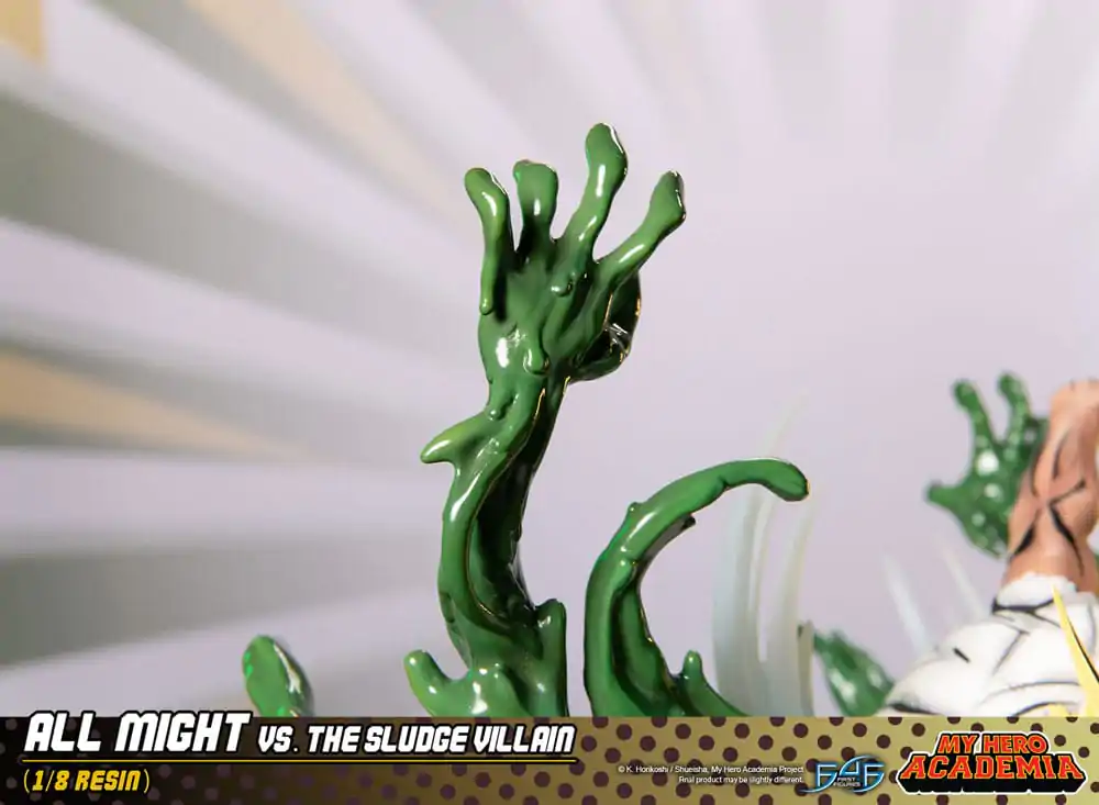 My Hero Academia All Might Vs. the Sludge Villain Diorama szobor figura 30 cm termékfotó