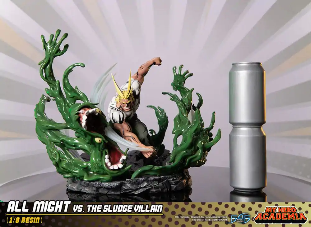 My Hero Academia All Might Vs. the Sludge Villain Diorama szobor figura 30 cm termékfotó
