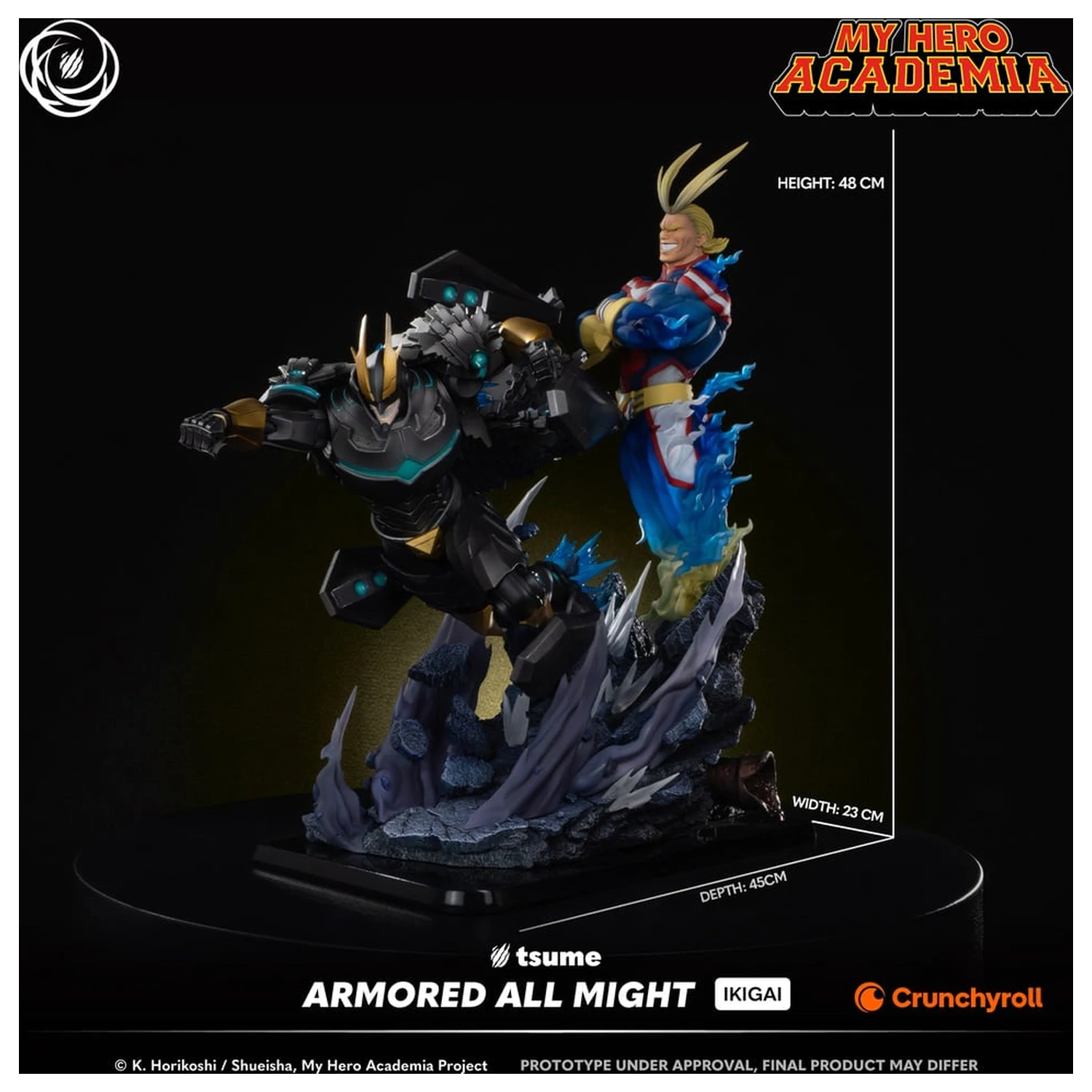 My Hero Academia Armored All Might szobor figura Ikigai 1/6 by Tsume 48cm termékfotó