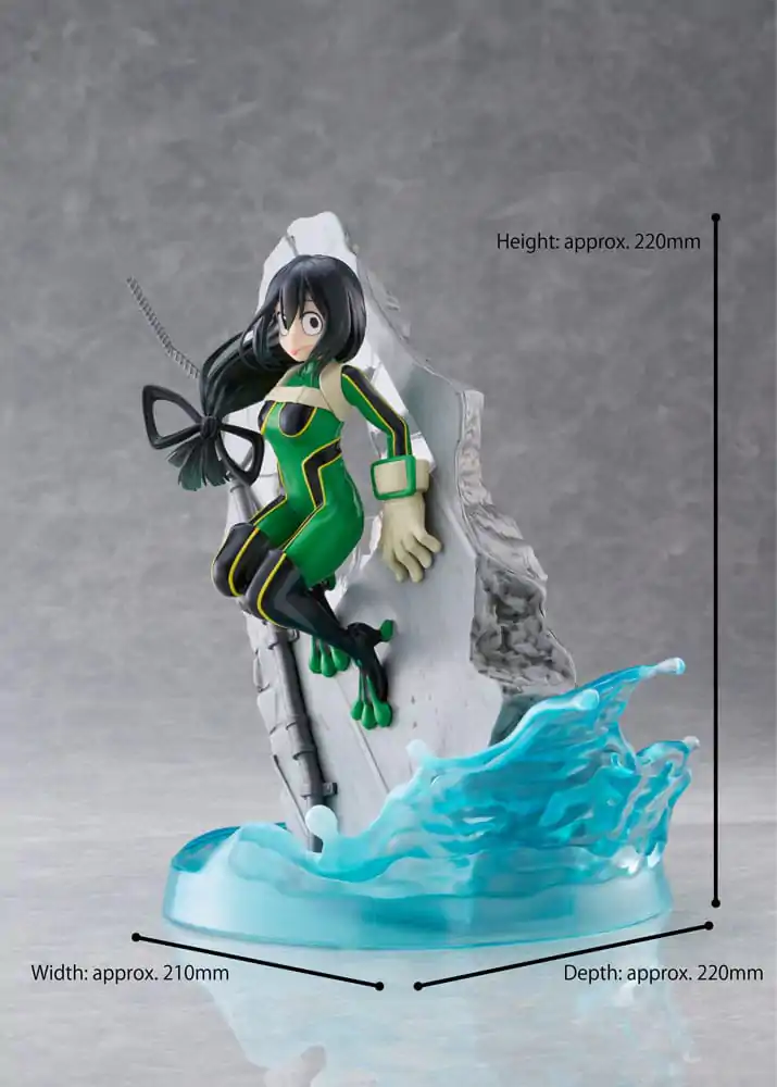 My Hero Academia Dressta Tsuyu Asui PVC szobor figura 22 cm termékfotó