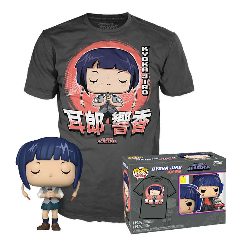 My Hero Academia Kyoka Jiro Funko POP figura és póló csomag Exkluzív termékfotó