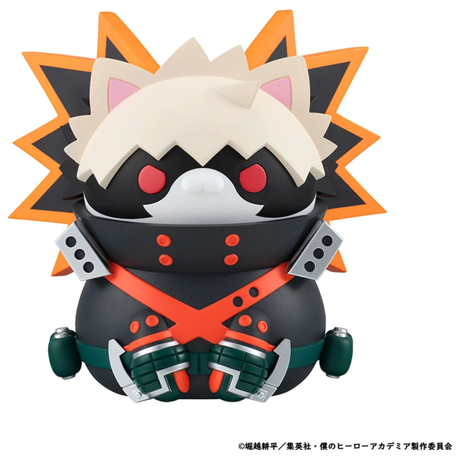 My Hero Academia Mega Cat Project Nyanto! The Big Heroaca Cats Series Trading figura Izuku Midoriya & Katsuki Bakugo & Shoto Todoroki 3 db-os csomag 12 cm   termékfotó