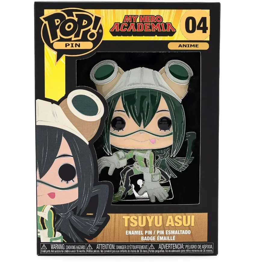 My Hero Academia Tsuyu Asui Big Enamel POP kitűző 10cm termékfotó