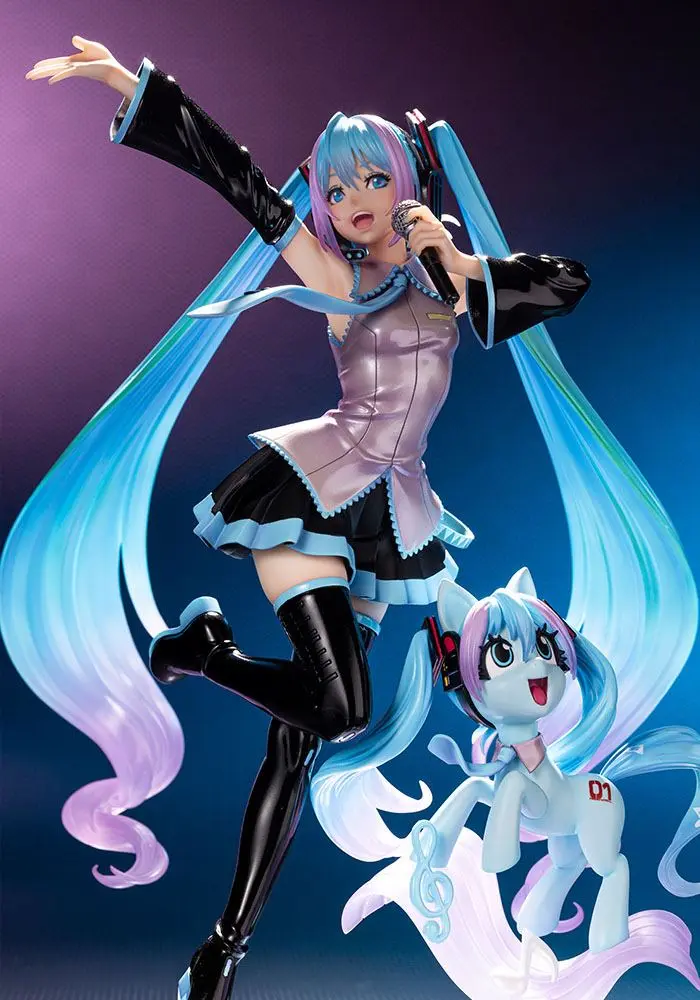 My Little Pony feat. Hatsune Miku Bishoujo 1/7 Hatsune Miku Pony PVC szobor figura 22 cm termékfotó