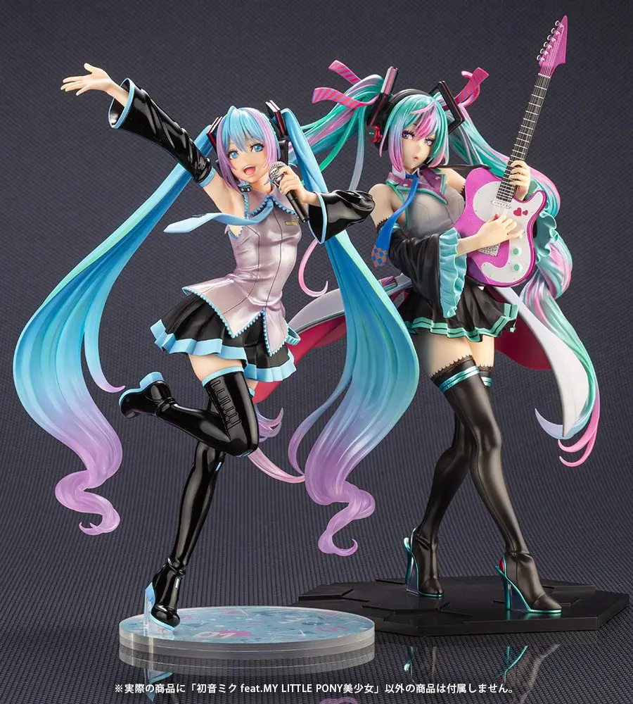 My Little Pony feat. Hatsune Miku Bishoujo 1/7 Hatsune Miku Pony PVC szobor figura 22 cm termékfotó