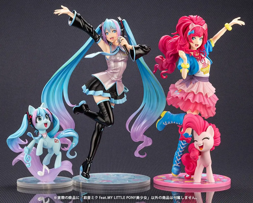 My Little Pony feat. Hatsune Miku Bishoujo 1/7 Hatsune Miku Pony PVC szobor figura 22 cm termékfotó