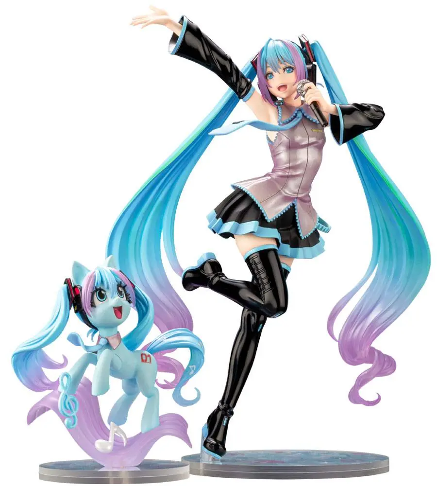 My Little Pony feat. Hatsune Miku Bishoujo 1/7 Hatsune Miku Pony PVC szobor figura 22 cm termékfotó