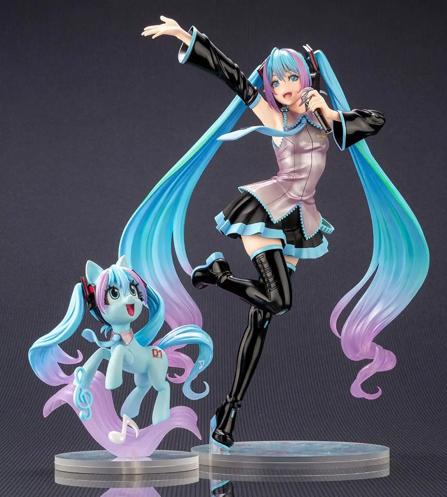 My Little Pony feat. Hatsune Miku Bishoujo 1/7 Hatsune Miku Pony PVC szobor figura 22 cm termékfotó