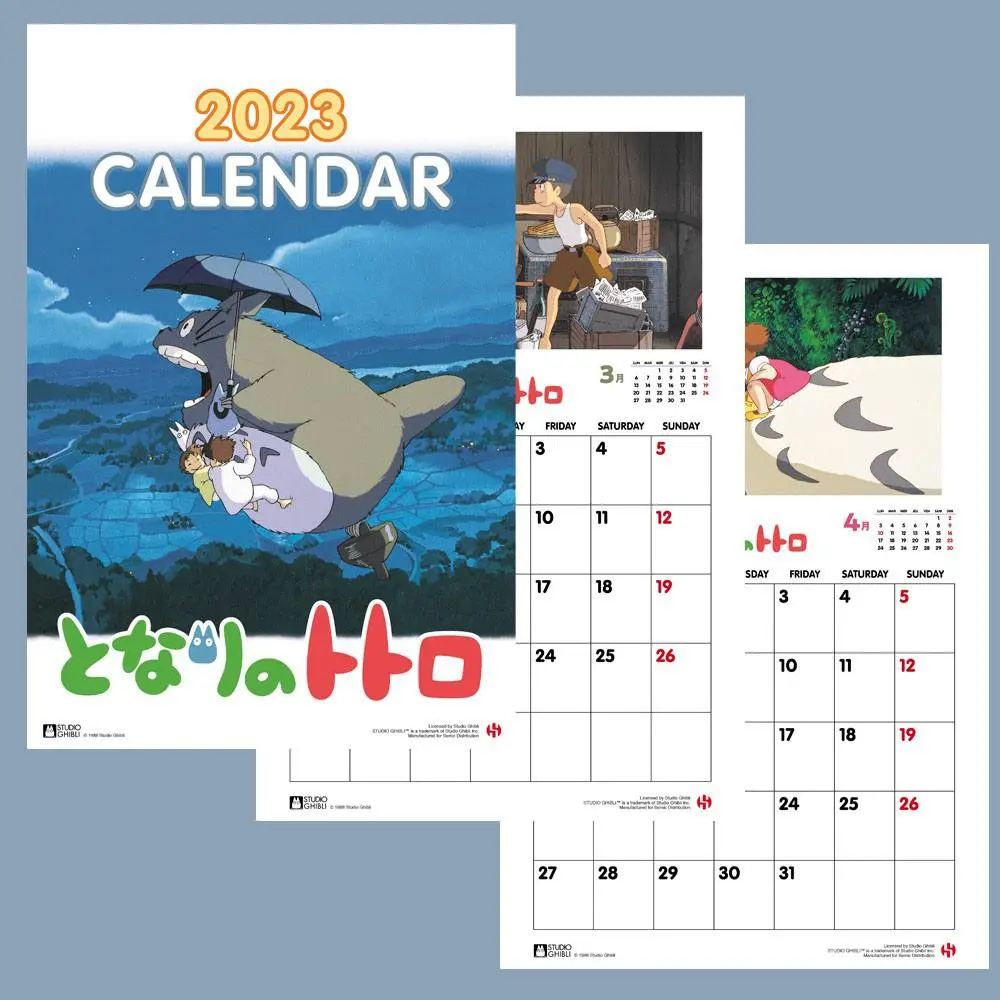 My Neighbor Totoro 2023-as naptár Angol nyelvű termékfotó